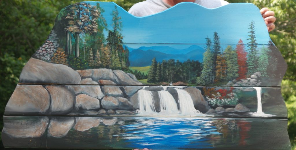 Blue Ridge Spill by George Lochli, Artist