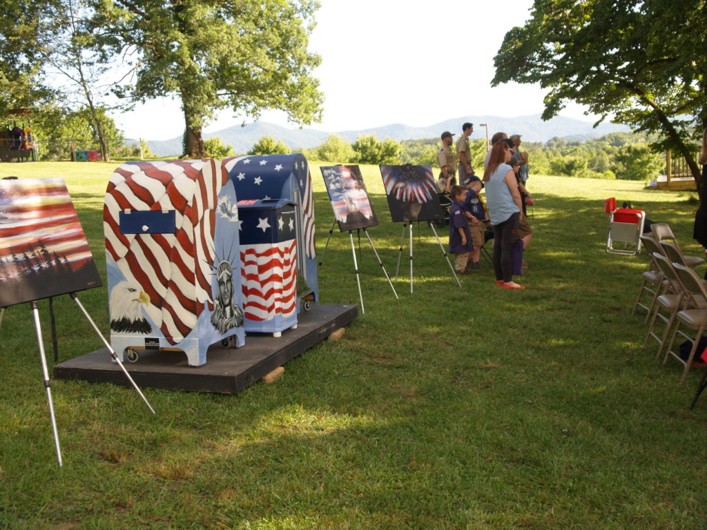 American Flag Drop Boxes