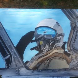 Aviation Art | Saluting Pilot